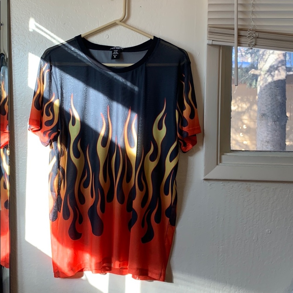 Hot topic flame shirt